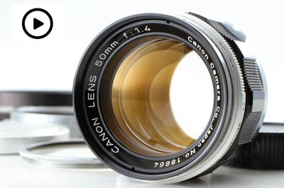 [MINT/ Hood] Canon 50mm f1.4 Lens LTM L39 Leica Screw For 7 7S Camera From JAPAN - Image 1 of 4