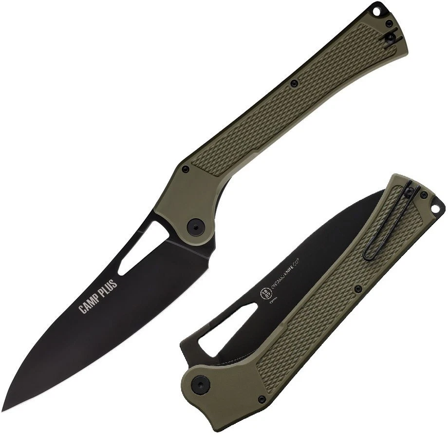 Ontario Camp Plus EDC Folding Knife 5½ Stainless Blade Glass Filled Nylon Handle - Image 1 of 3