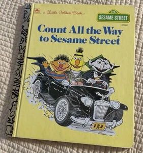 1989 Little Golden Book Sesame Street Count All The Way To Sesame Street - Picture 1 of 6