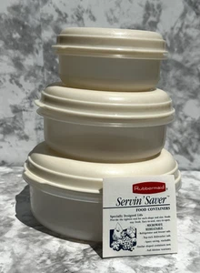Set Vintage Rubbermaid Kreis Serviersparer #3 (1,4 Quart), #2 (1,7 pt) #1 (14 Unzen - Bild 1 von 24