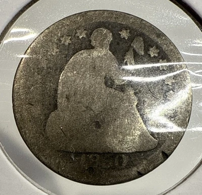 1850-O Seated Liberty Half Dime 5C Silver Coin - Image 1 of 4