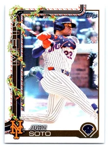 2025 Topps Holiday Juan Soto #H150b Candy Cane Variation - Imagen 1 de 2