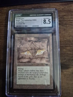 Ornithopter – Antiquities 1994 – CGC 8.5 – POP 5 – MTG Vintage Artifact, PSA 13 - Image 1 of 2