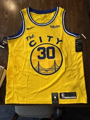 Camiseta deportiva clásica Nike Steph Curry Golden State Warriors para hombre The City L Foto 1 de 4