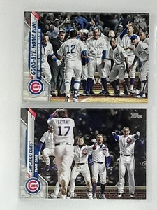 (2x) Chicago Cubs 2020 Topps Series One Baseball - Team Cards