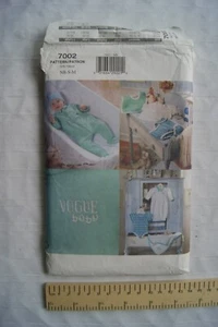 1999 Vogue Pattern No. 7002 infant gown jumpsuit romper hat top diaper cover + - Picture 1 of 1