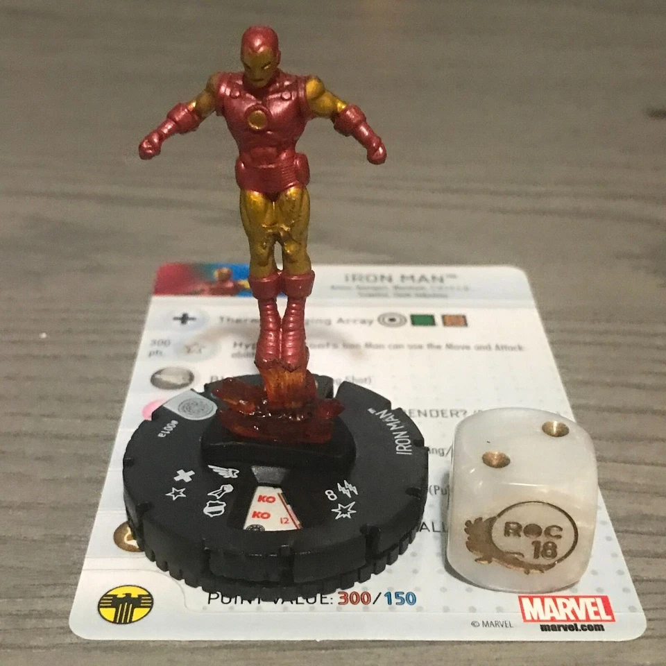 Marvel Heroclix Invincible Iron Man 001a Iron Man Foto 1 de 1
