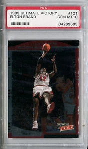 1999-00 UD Ultimate Victory ELTON BRAND RC Chicago Bulls SP Rare Gem Mint PSA 10 - Picture 1 of 1