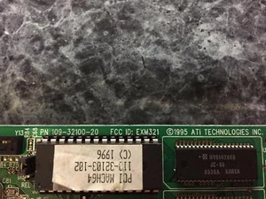 109-32100-20 ATI 2MB PCI VIDEO CARD XPRESSION MACH64 WITH VGA OUTPUT - Picture 1 of 6