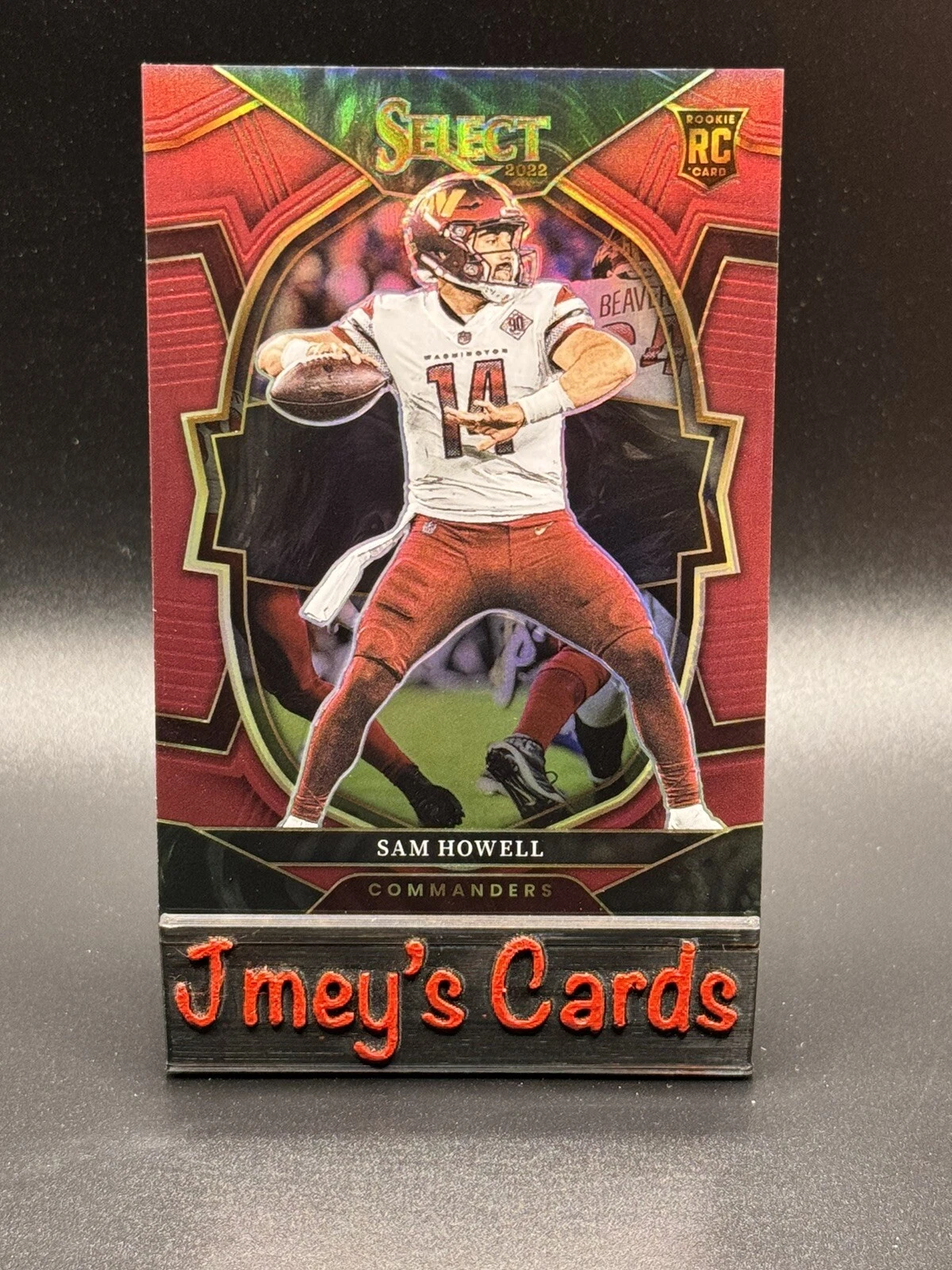 2022 Sam Howell Select Maroon Concourse Prizm RC /149 No. 76 Commanders QB