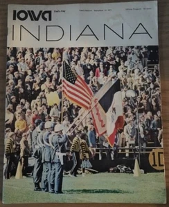 1971 Iowa vs. Indiana Football Programm - Bild 1 von 2