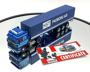 DAF 3300 SC 4x2 classic curtainsider trailer "HST Padborg" WSI truck models - Picture 1 of 8