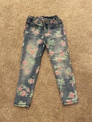 Pantalones de mezclilla florales súper ajustados Cherokee, para niña 4 Foto 1 de 4