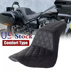 For Harley Softail Low Rider Sport Glide Models Comfort Type Gel Pad Seat 18-24 - Imagen 1 de 12