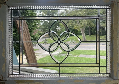 Beveled Glass Window Cover