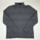 Hugo Boss Mens Size XL Golf Sweater Gray 1/4 Zip Long Sleeve Pullover