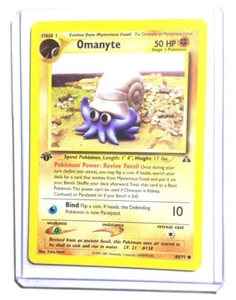 OMANYTE - 1a Edición Neo Discovery - 60/75 - Común - Tarjeta de Pokémon - Casi Nuevo - Imagen 1 de 1
