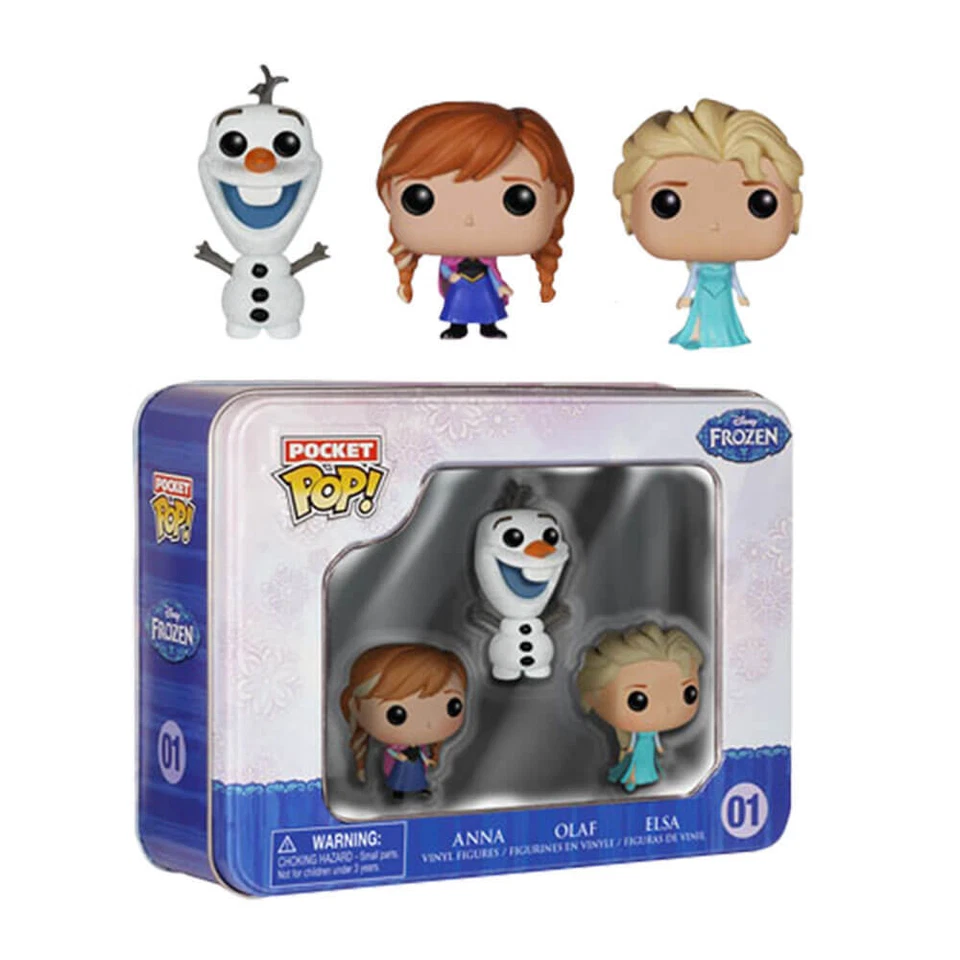 Frozen Elsa, Anna & Olaf Pocket Pop! 3 Pk Tin Stylized Collectable Figure - Image 1 of 1