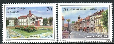 1378 SERBIA 2019 - Cities of Serbia - Pancevo - Zrenjanin - MNH Set - Image 1 of 2