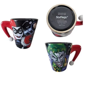 Joker Harley Quinn DC Comics Six Flags 16 oz 3D Kaffeebecher Teetasse Batman - Bild 1 von 8