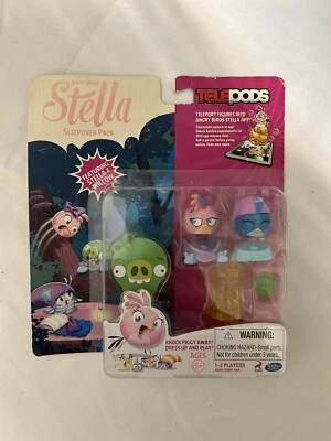 Angry Birds Stella & Willow Telepods Pacote Festa do Pijama Figura Exclusiva 2 Hasbro - Imagem 1 de 4