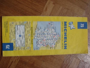 MICHELIN ROAD MAP BORDEAUX -TULLE N°75 - 1979 - Picture 1 of 2