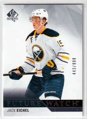 2015-16 SP Authentic Future Watch  #191 Jack Eichel RC /999 - GOLDEN KNIGHTS - Image 1 of 2