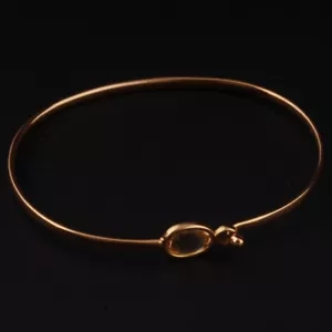 Brazalete de oro Georg Jensen con citrino # 1506. Savannah. Vivianna Torun. 10009327 - Imagen 1 de 4