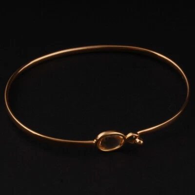 Brazalete de oro Georg Jensen con citrino # 1506. Sabana. Vivianna Torun. 10009327	 Foto 1 de 4