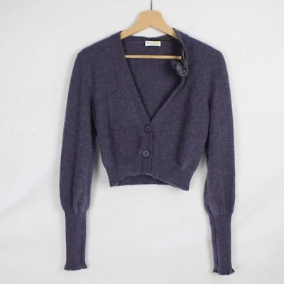Coprispalle Brunello Cucinelli da Donna Viola 100% Cashmere Taglia 46 Taglia L - Immagine 1 di 4