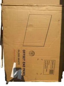 L Shape Shower Bath MDF End Panel - 700mm - Gloss White - Picture 1 of 1