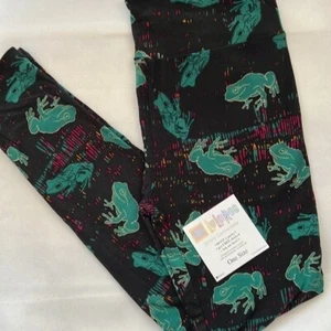 NUEVO Lularoe OS Leggings Ranas Talla Única - Imagen 1 de 4