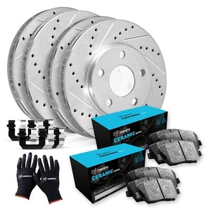 R1 Concepts Front and Rear Brakes and Rotors| Hardware Included| Front and Rear - Picture 1 of 8