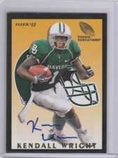 2012 FLEER RETRO KENDALL WRIGHT BAYLOR AUTOGRAPH #RS-9 ROOKIE SENSATIONS