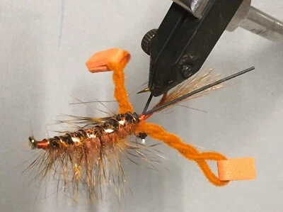 ZEKE'S 3WT PANFISH FLIES RITT'S FIGHTING CRAYFISH SIZE 4 HOOK BASS TROUT FLY FISHING