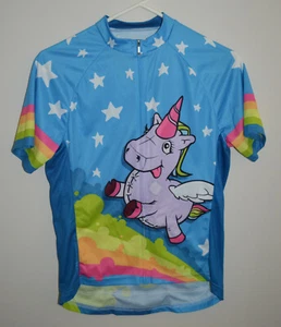 Primal Wear Youth Jersey Unicorn Rainbow Bike Cycling Shirt XL Zip Up - Picture 1 of 6