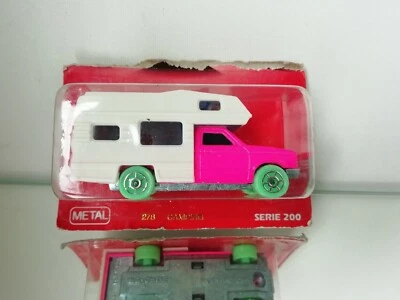 Majorette no. 278 Camping Coche Rosa Verde Ruedas Serie 200 Raro - Imagen 1 de 4