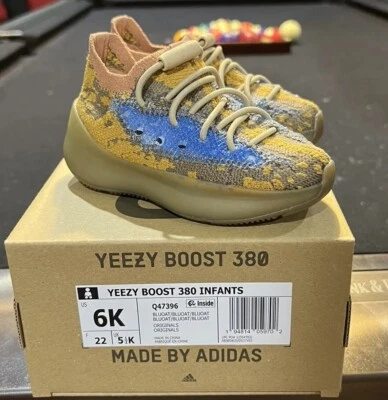 ADIDAS YEEZY BOOST 380 INFANTES "AVENA AZUL" TALLA. 6K / 6C Q47396 marrón Foto 1 de 4