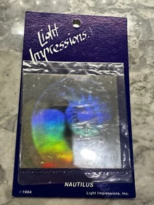 Adesivi nuovi vintage Shell 3-D olografici impressioni di luce 1984 ologramma - Foto 1 di 2
