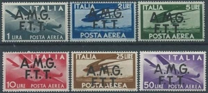 1947 TRIESTE A POSTA AEREA DEMOCRATICA 6 VALORI MNH ** - ED235 - Picture 1 of 1
