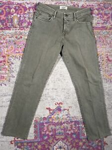 Baldwin Kansas City Henley Slim Straight Size 31 Jeans Olive Green 