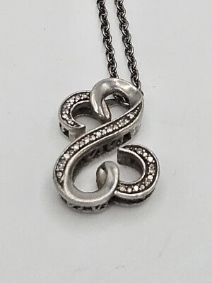 Collar colgante de diamantes con corazones abiertos de plata de ley Jane Seymour  Foto 1 de 4