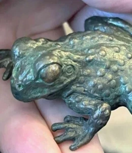 Vintage Bronze Frosch - erstaunliche Qualität und Details - Bild 1 von 9