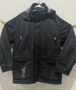 Mens Burton Ski Snow Coat Zip-Off Hat Sz XL Ventilated Armpits Zip Pockets Black - Picture 1 of 11