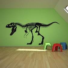 T-Rex Skeleton Wall Sticker Fossil Dinosaur Wall Decal Kids Bedroom Home Decor