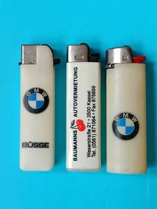 BMW 3 x Werbe-Feuerzeuge Sammlerstück Vintage BIC Einwegfeuerzeug Auto - Bild 1 von 5