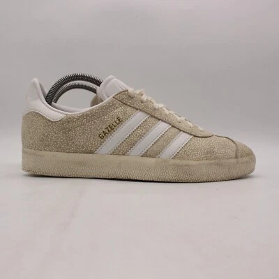 Zapatillas deportivas Adidas Gazelle para mujer talla 9 marfil de cuero agrietado Foto 1 de 4