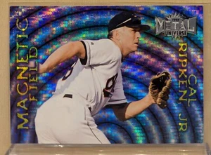 1997 Skybox Metal Universe MAGNETIC FIELD #8 Cal Ripken Jr HOF RARE INSERT - Picture 1 of 2