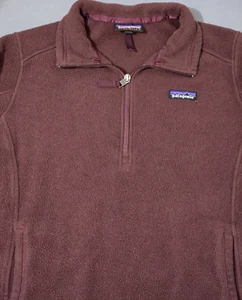 patagonia synchilla Damen Large 1/2 Zip Pullover Fleece Cranberry Langarm - Bild 1 von 12