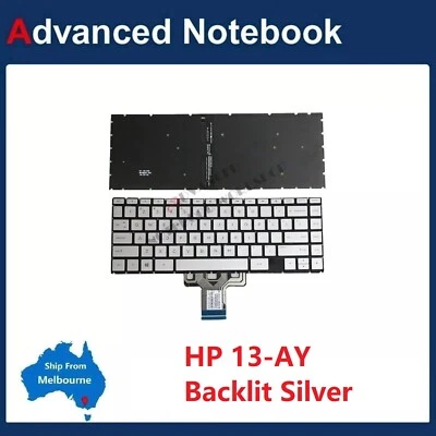 Silver Keyboard for HP ENVY X360 13-BA 13T-BA 13-BD 13-AY TPN-C145 C147 Backlit - image 1 of 2